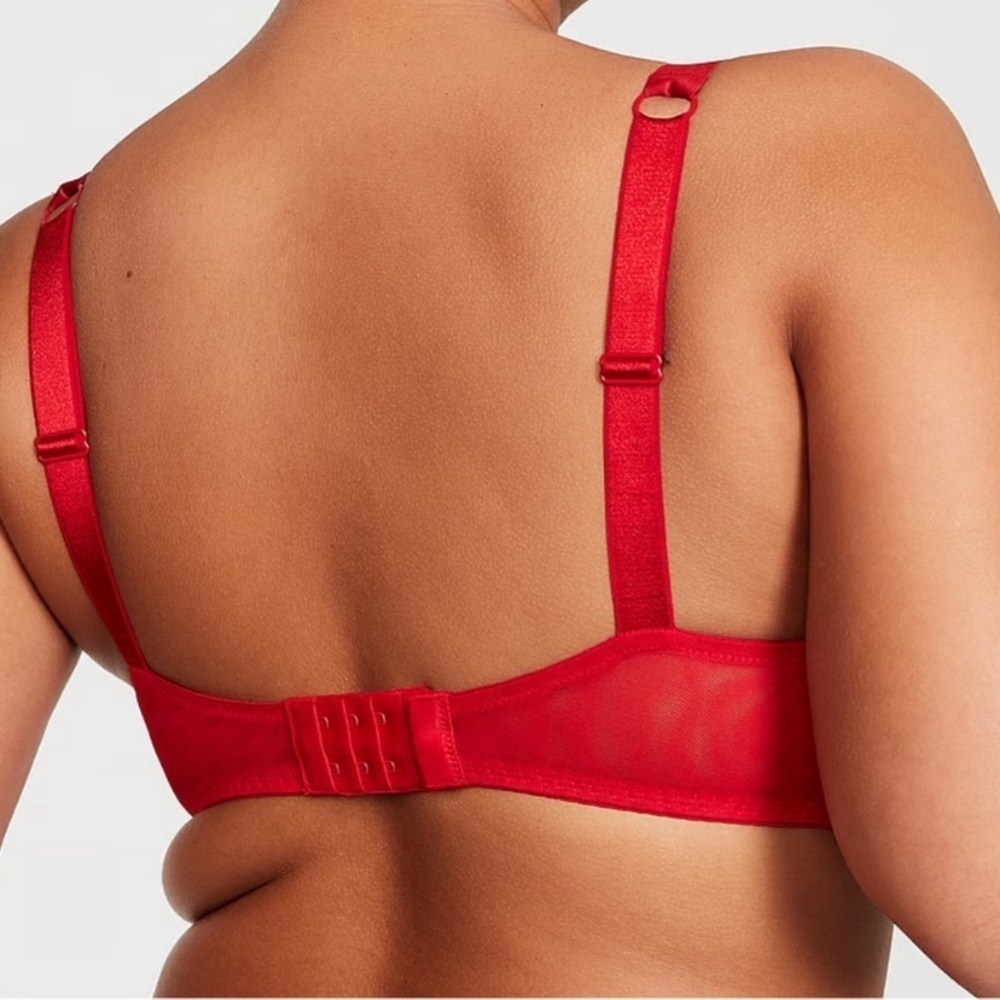 New! Victorias Secret very sexy cherry shine strap lace push-up bra 20114 - Picture 14 of 14
